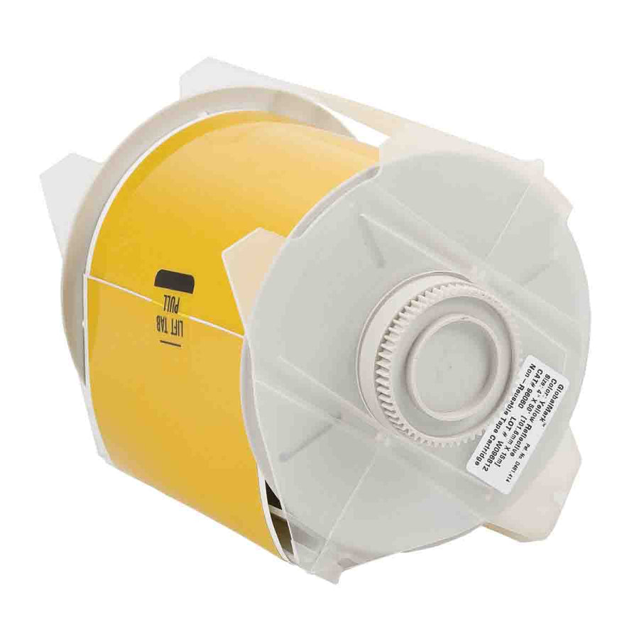 Brady 96060 Globalmark Reflective Label Tape, Yellow, 4 in x 50 ft MTESolutions