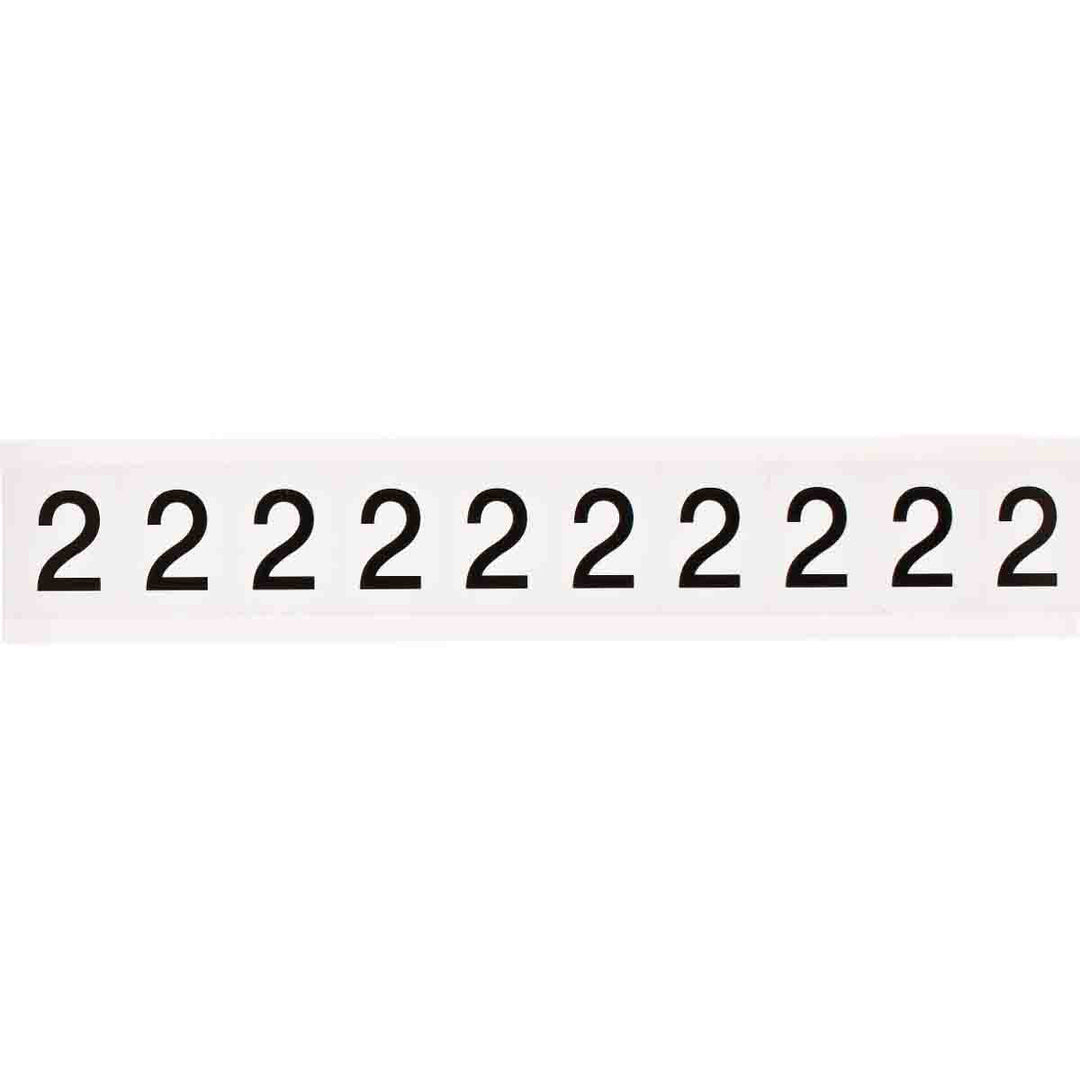 Brady 9713 - 2 97 Series Indoor - Outdoor Number & Letters, 1 in, Number 2 MTESolutions
