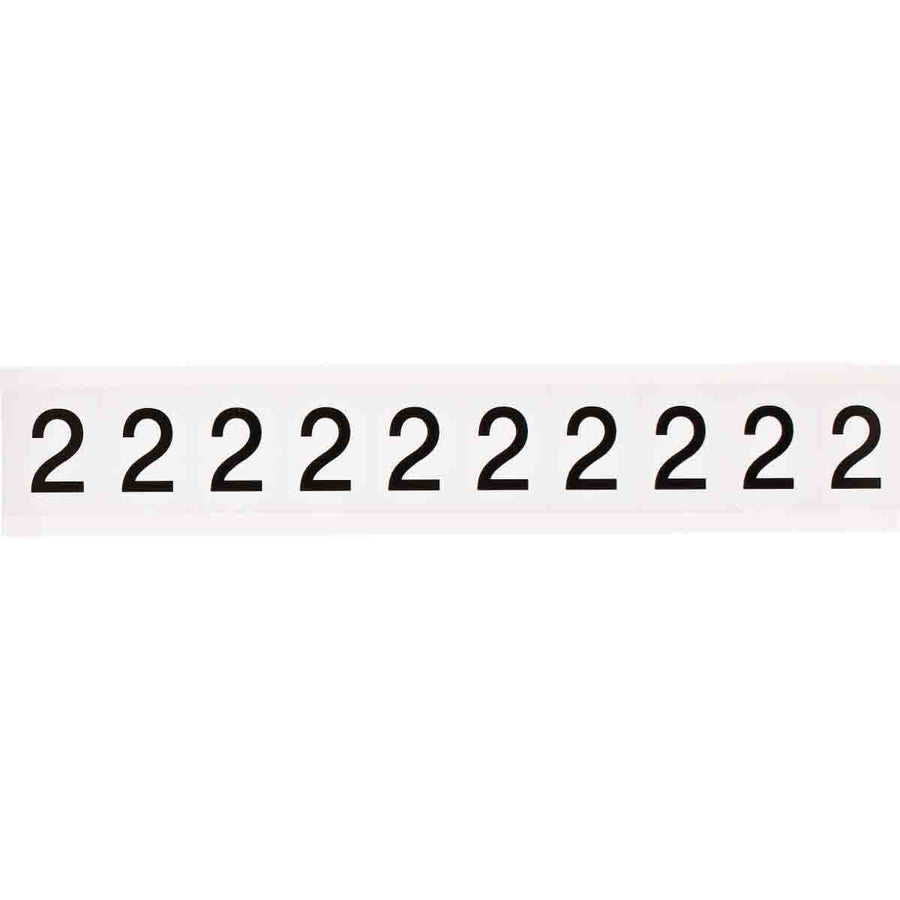 Brady 9713 - 2 97 Series Indoor - Outdoor Number & Letters, 1 in, Number 2 MTESolutions