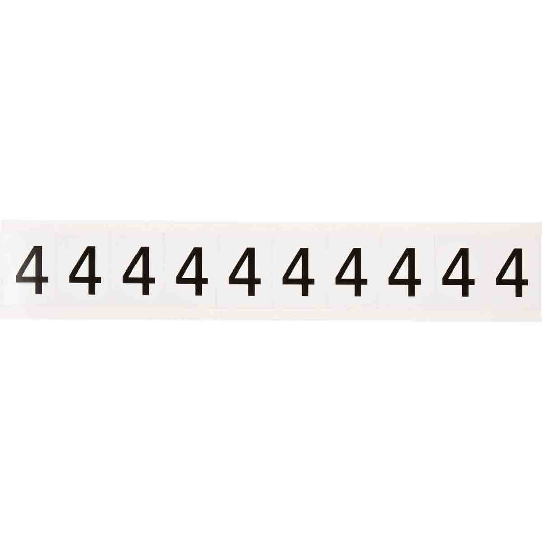 Brady 9713 - 4 97 Series Indoor - Outdoor Number & Letters, 1 in, Number 4 MTESolutions