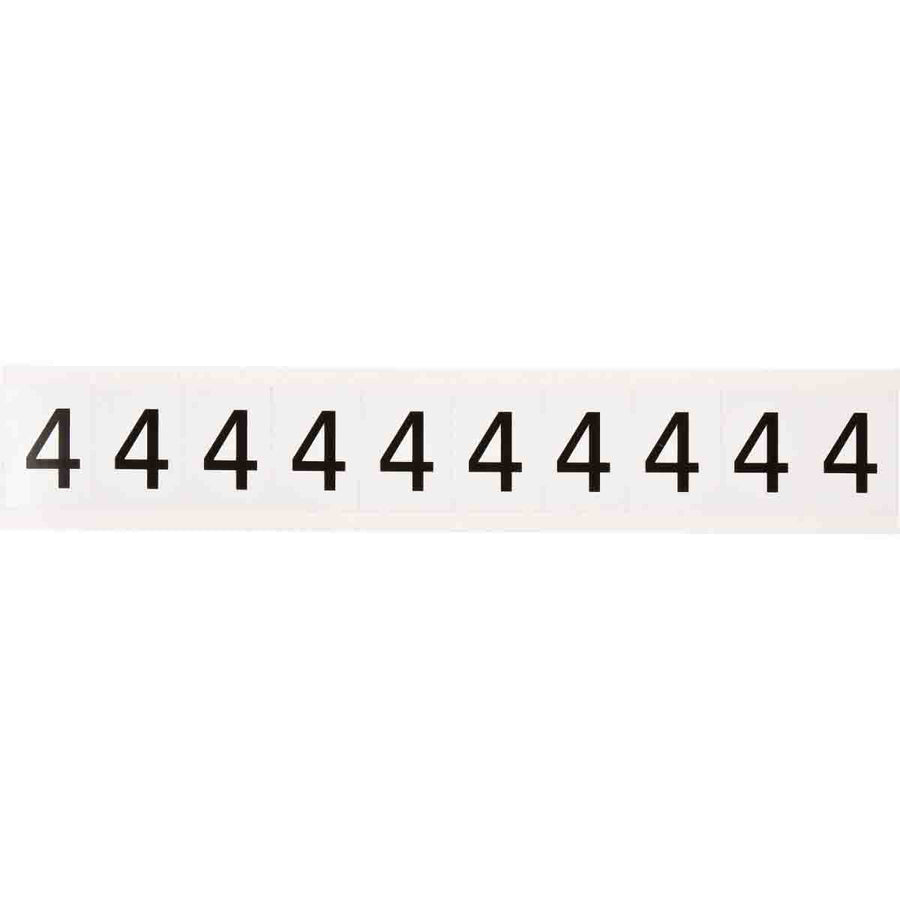 Brady 9713 - 4 97 Series Indoor - Outdoor Number & Letters, 1 in, Number 4 MTESolutions