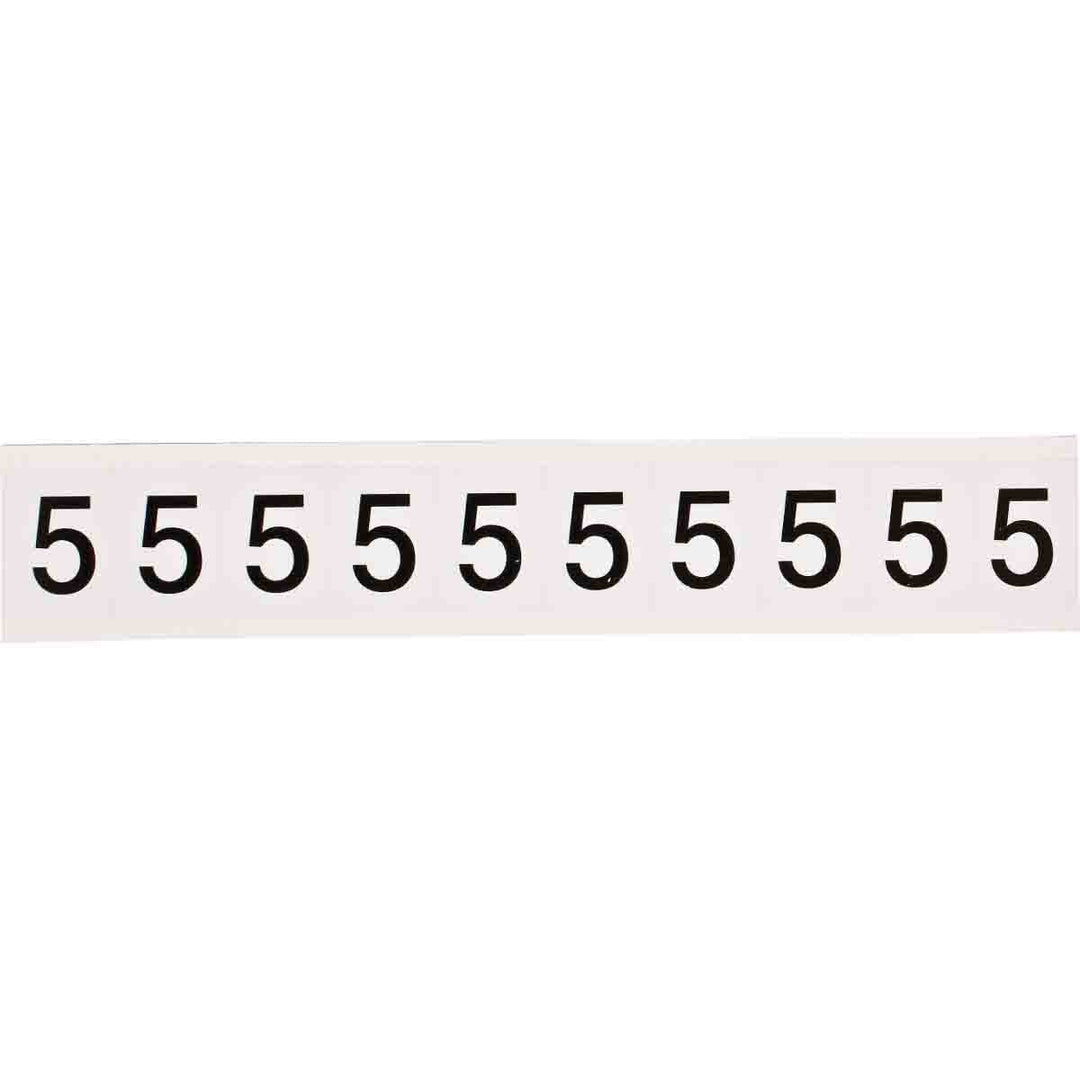 Brady 9713 - 5 97 Series Indoor - Outdoor Number & Letters, 1 in, Number 5 MTESolutions