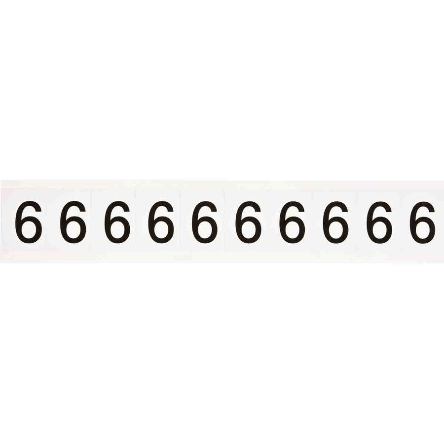 Brady 9713 - 6 97 Series Indoor - Outdoor Number & Letters, 1 in, Number 6 MTESolutions