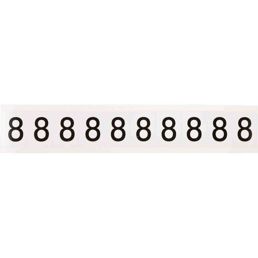 Brady 9713 - 8 97 Series Indoor - Outdoor Number & Letters, 1 in, Number 8 MTESolutions