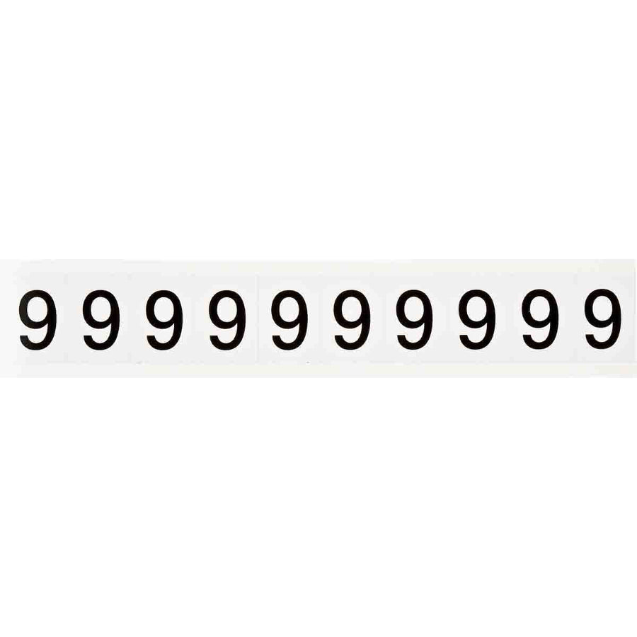 Brady 9713 - 9 97 Series Indoor - Outdoor Number & Letters, 1 in, Number 9 MTESolutions