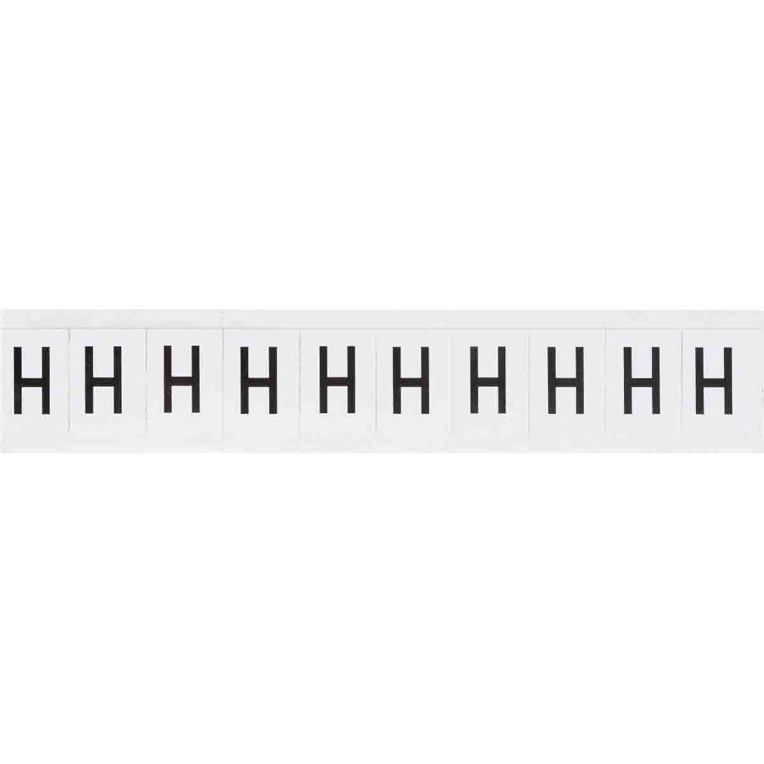 Brady 9713 - H 97 Series Indoor - Outdoor Number & Letters, 1 in, Letter H MTESolutions