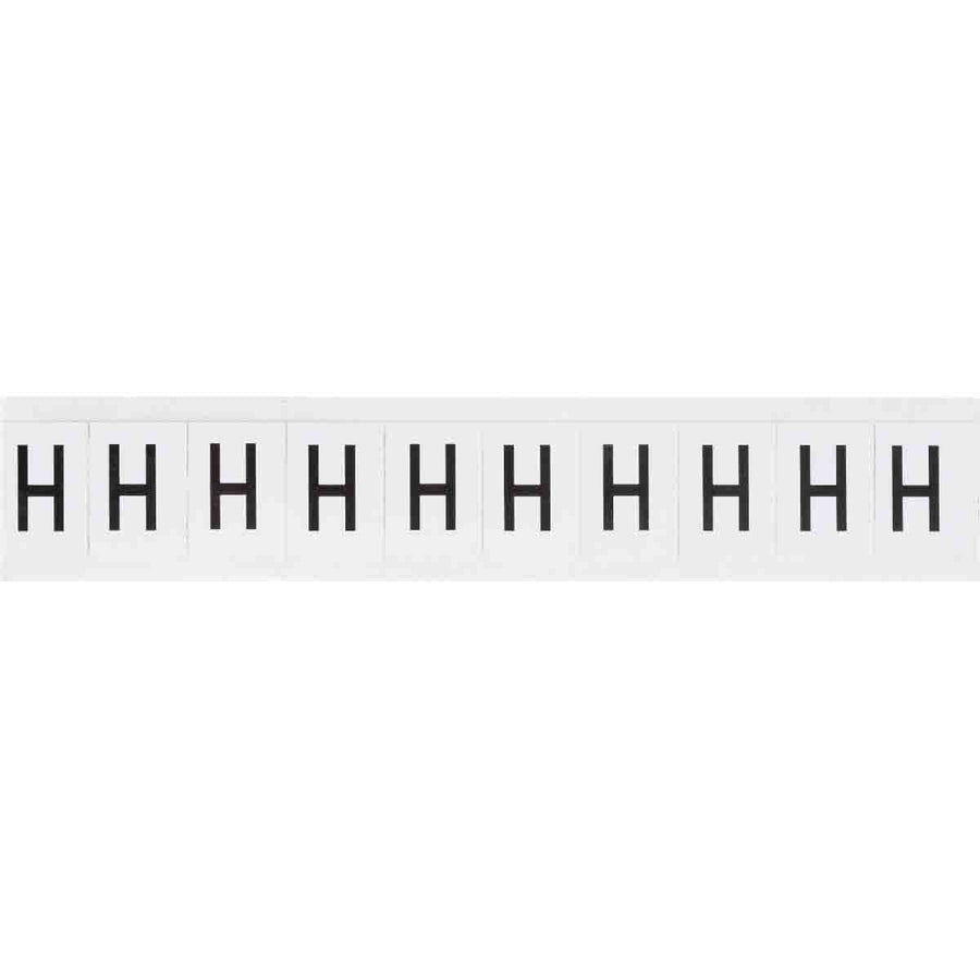 Brady 9713 - H 97 Series Indoor - Outdoor Number & Letters, 1 in, Letter H MTESolutions