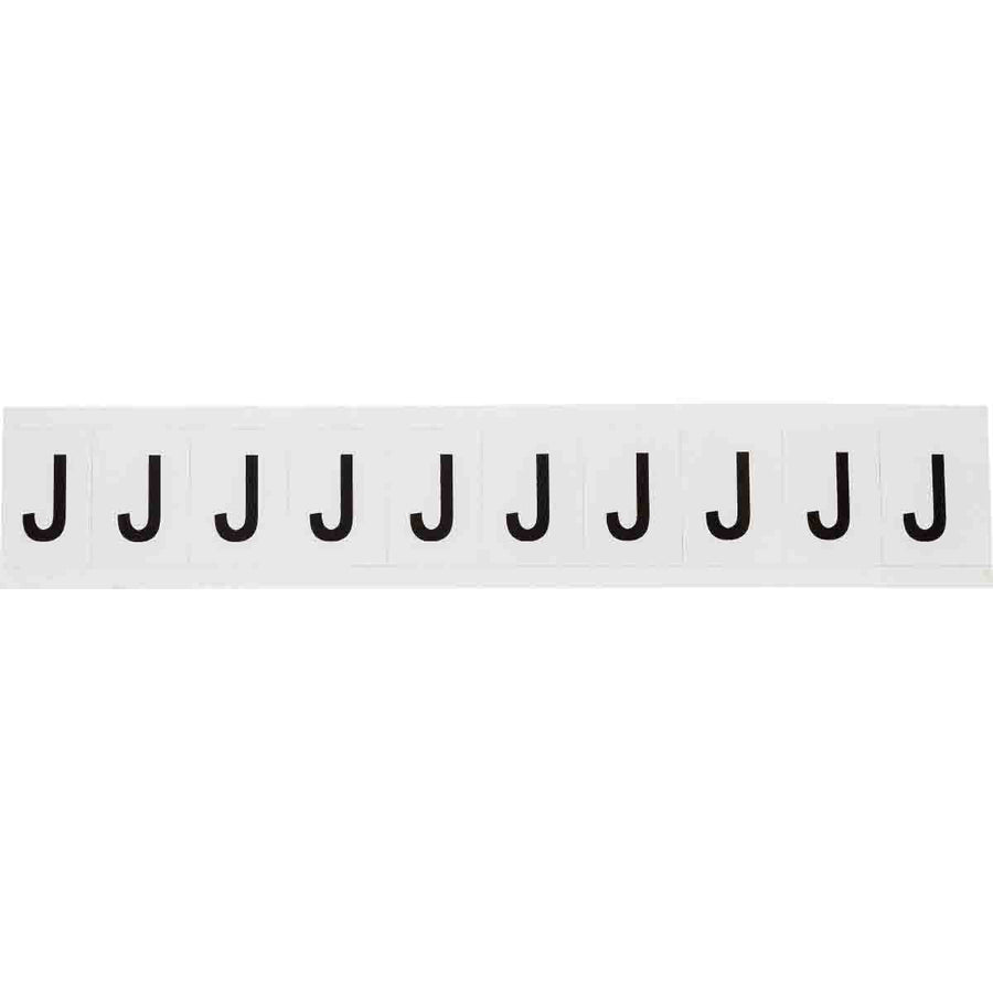 Brady 9713 - J 97 Series Indoor - Outdoor Number & Letters, 1 in, Letter J MTESolutions