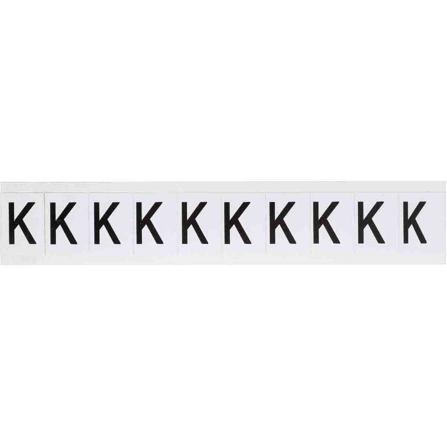 Brady 9713 - K 97 Series Indoor - Outdoor Number & Letters, 1 in, Letter K MTESolutions