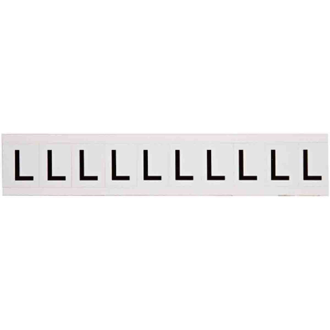 Brady 9713 - L 97 Series Indoor - Outdoor Number & Letters, 1 in, Letter L MTESolutions