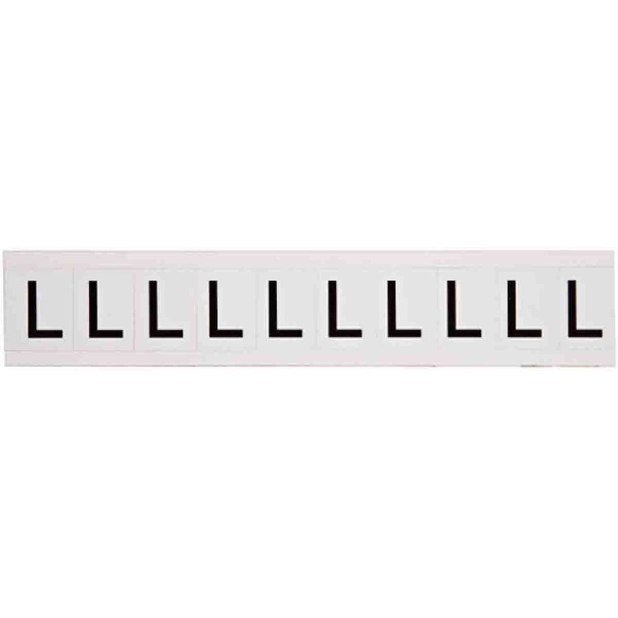 Brady 9713 - L 97 Series Indoor - Outdoor Number & Letters, 1 in, Letter L MTESolutions