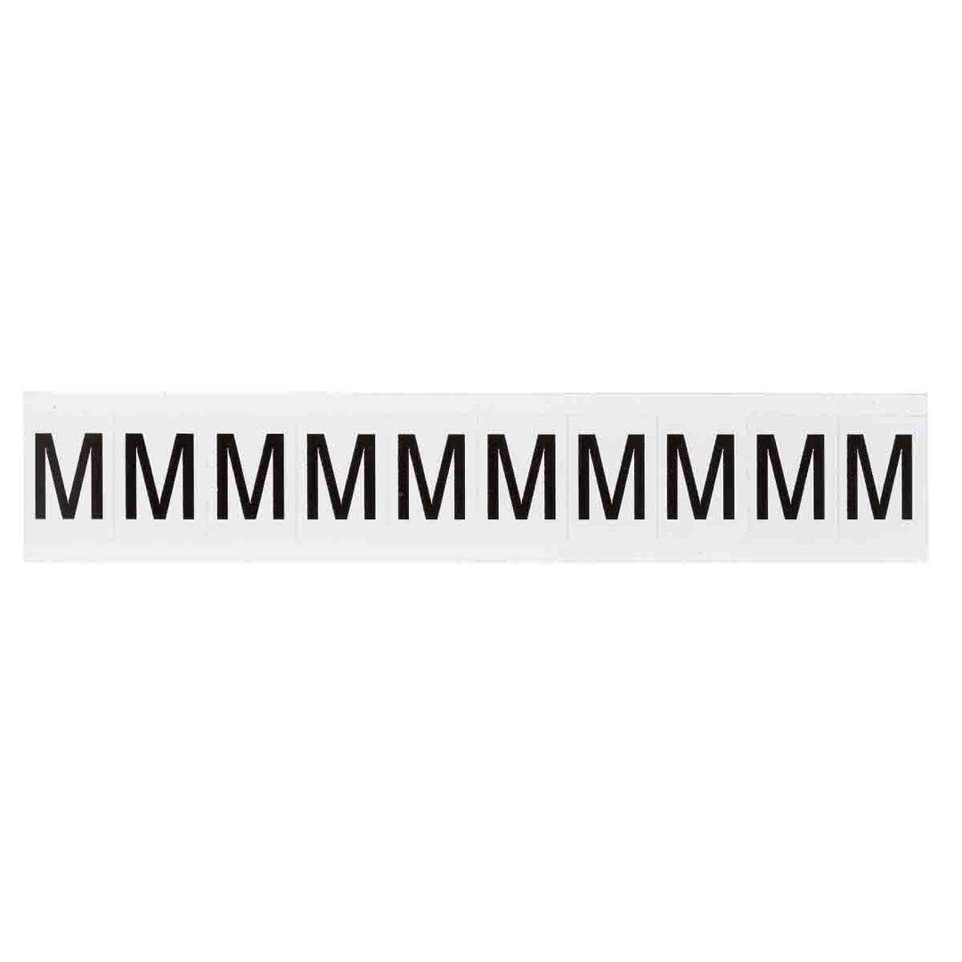 Brady 9713 - M 97 Series Indoor - Outdoor Number & Letters, 1 in, Letter M MTESolutions