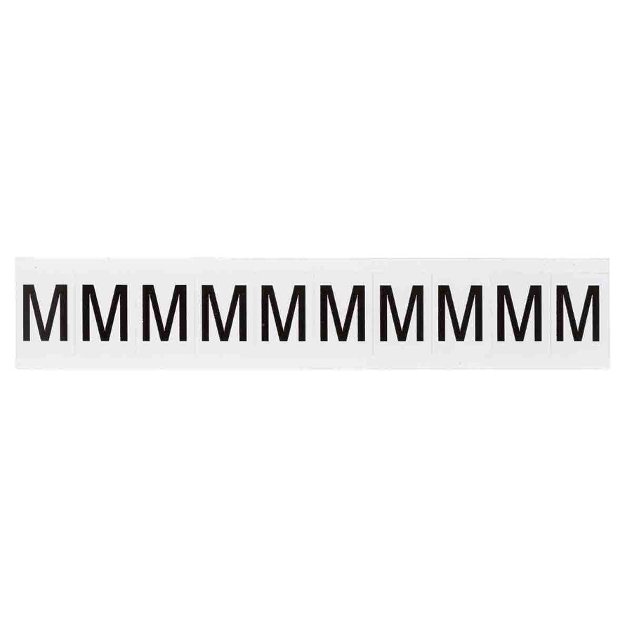 Brady 9713 - M 97 Series Indoor - Outdoor Number & Letters, 1 in, Letter M MTESolutions