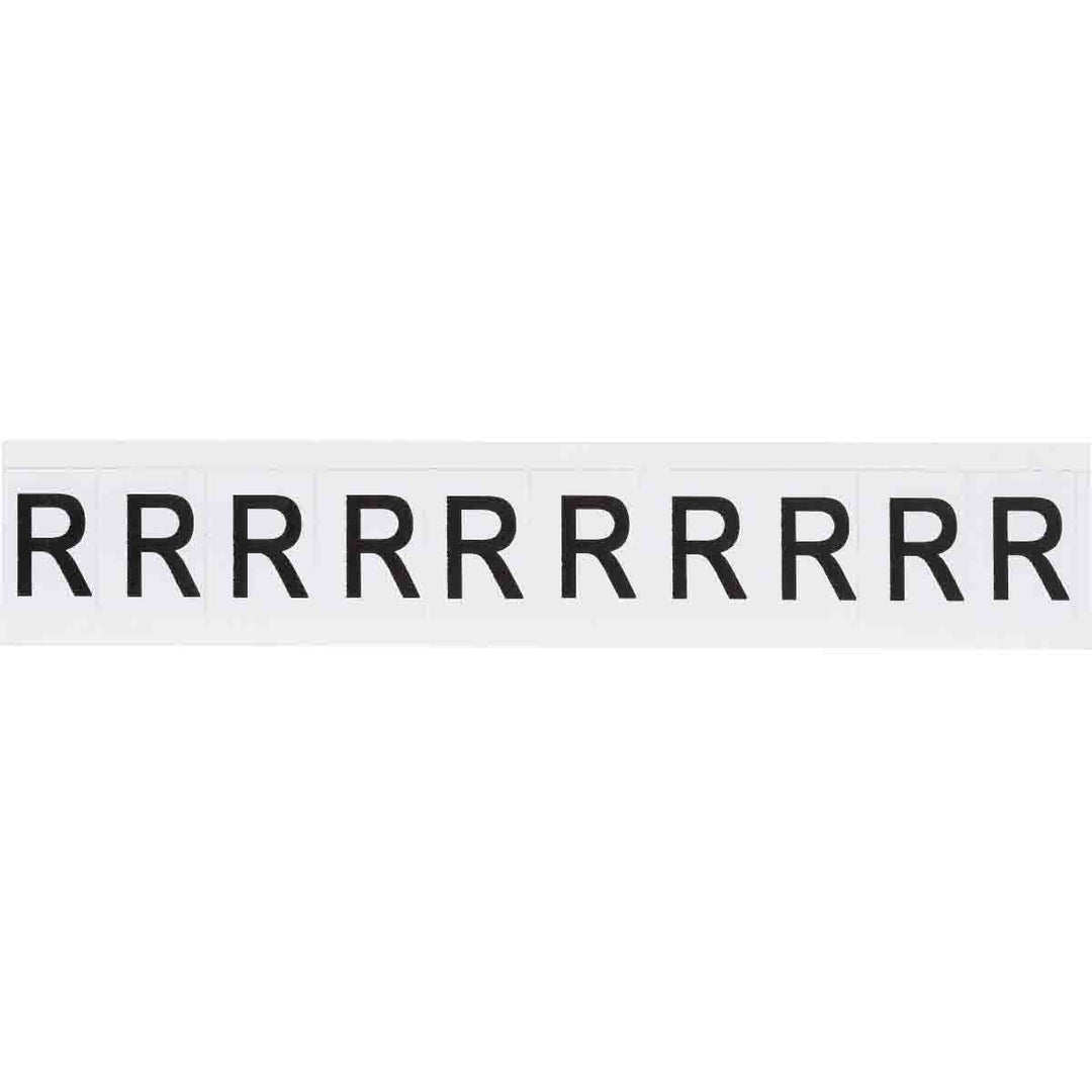 Brady 9713 - R 97 Series Indoor - Outdoor Number & Letters, 1 in, Letter R MTESolutions