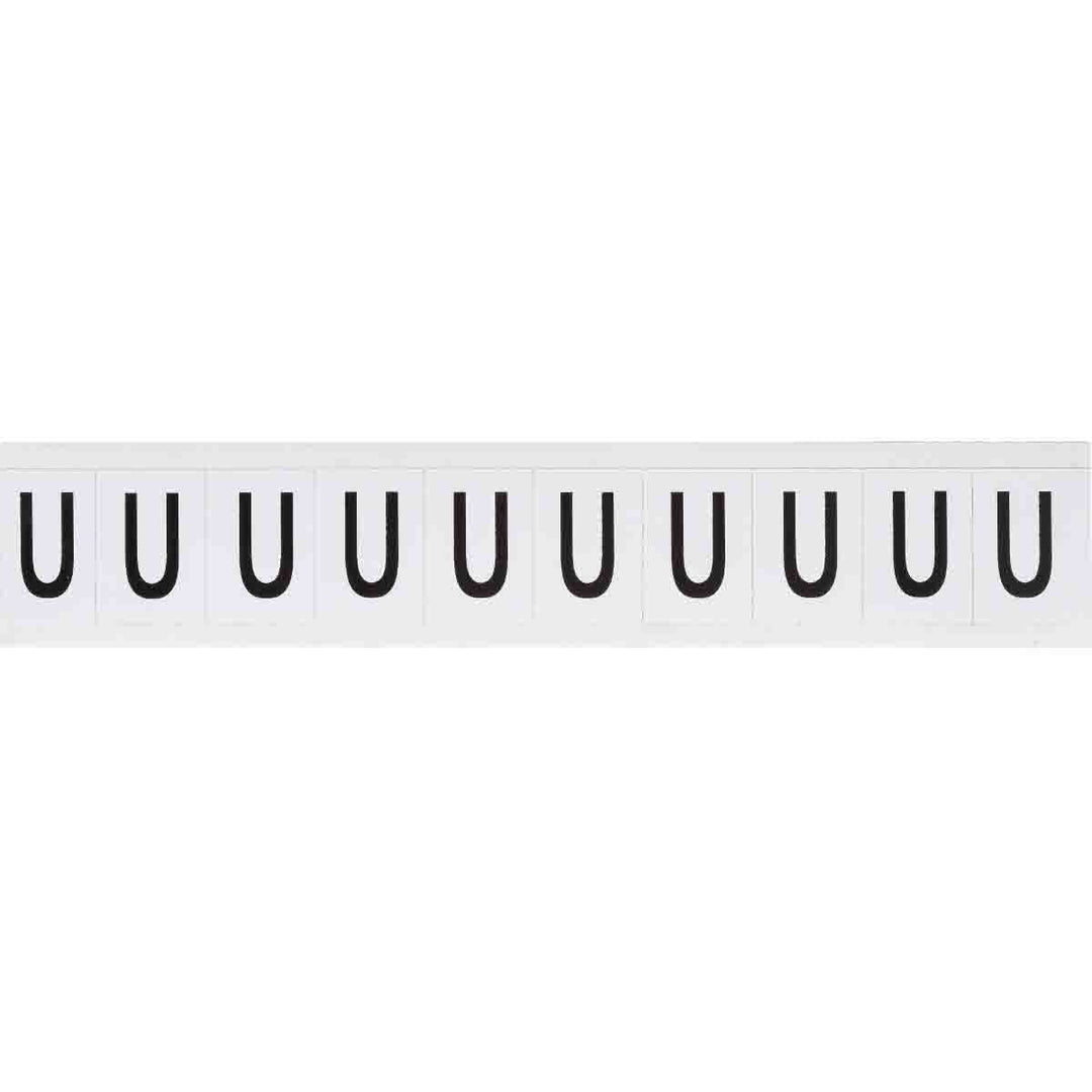 Brady 9713 - U 97 Series Indoor - Outdoor Number & Letters, 1 in, Letter U MTESolutions