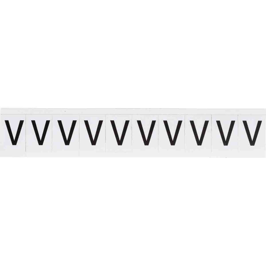 Brady 9713 - V 97 Series Indoor - Outdoor Number & Letters, 1 in, Letter V MTESolutions