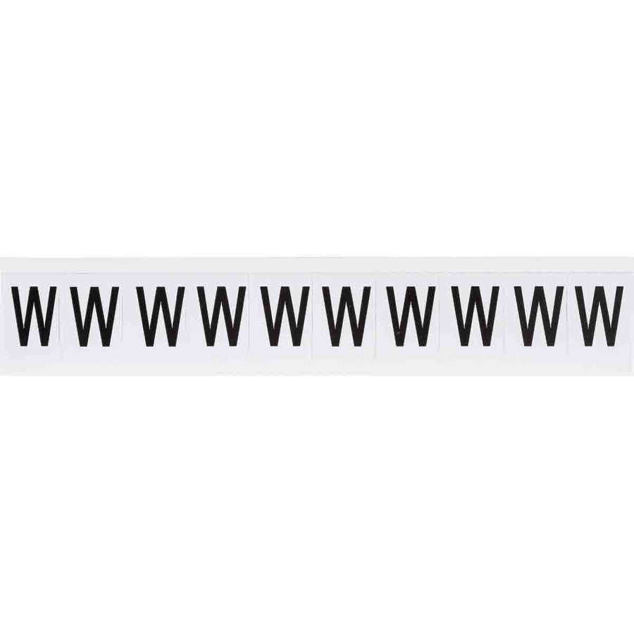 Brady 9713 - W 97 Series Indoor - Outdoor Number & Letters, 1 in, Letter W MTESolutions