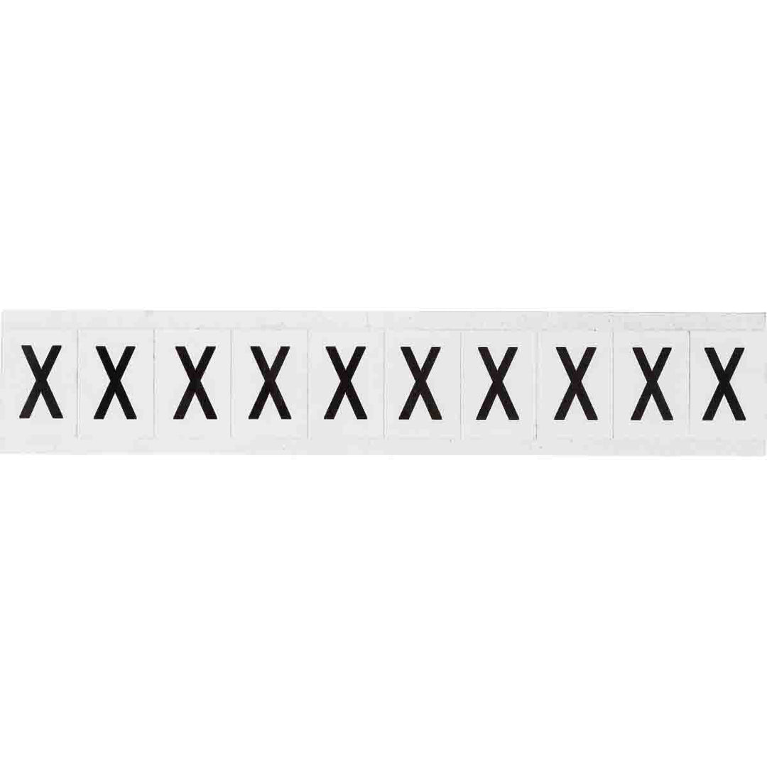 Brady 9713 - X 97 Series Indoor - Outdoor Number & Letters, 1 in, Letter X MTESolutions