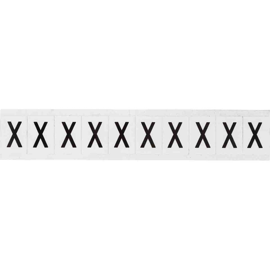 Brady 9713 - X 97 Series Indoor - Outdoor Number & Letters, 1 in, Letter X MTESolutions