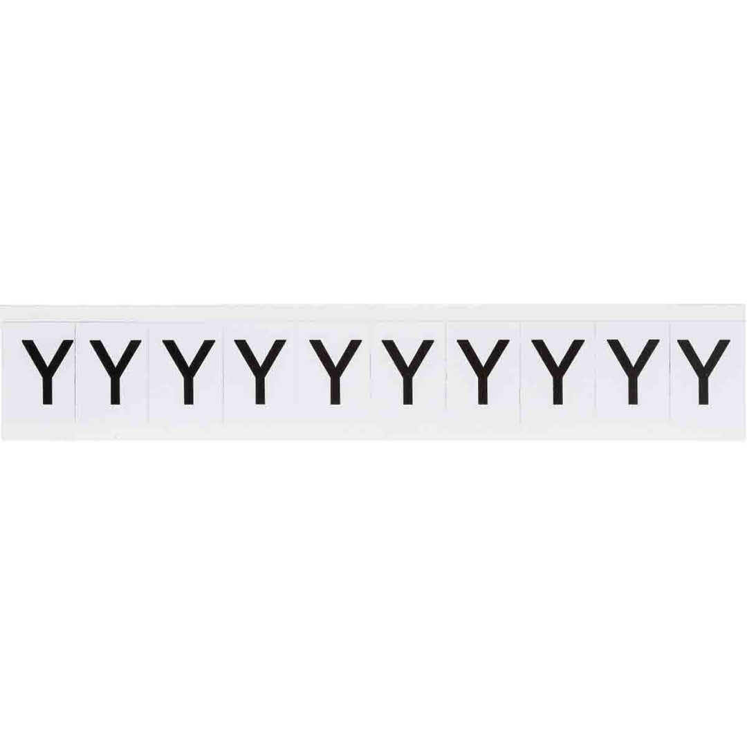 Brady 9713 - Y 97 Series Indoor - Outdoor Number & Letters, 1 in, Letter Y MTESolutions