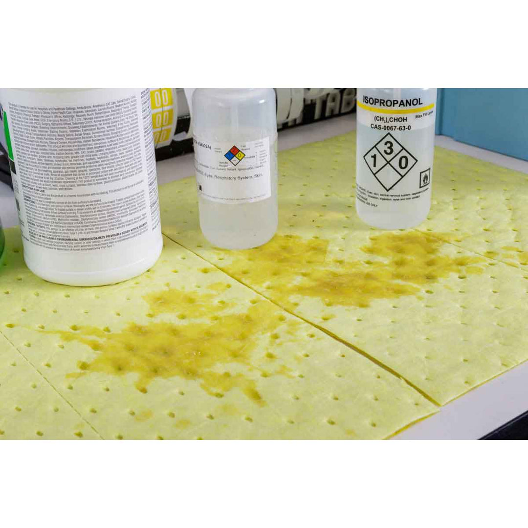 Brady BPH100 BASIC Chemical Absorbent Pad, 15 in X17 in Heavy, Bales of 100 Pads MTESolutions