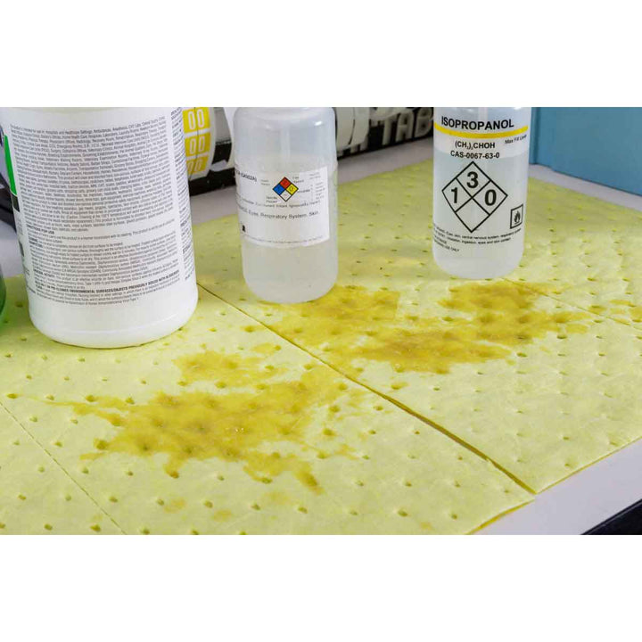 Brady BPH100 BASIC Chemical Absorbent Pad, 15 in X17 in Heavy, Bales of 100 Pads MTESolutions