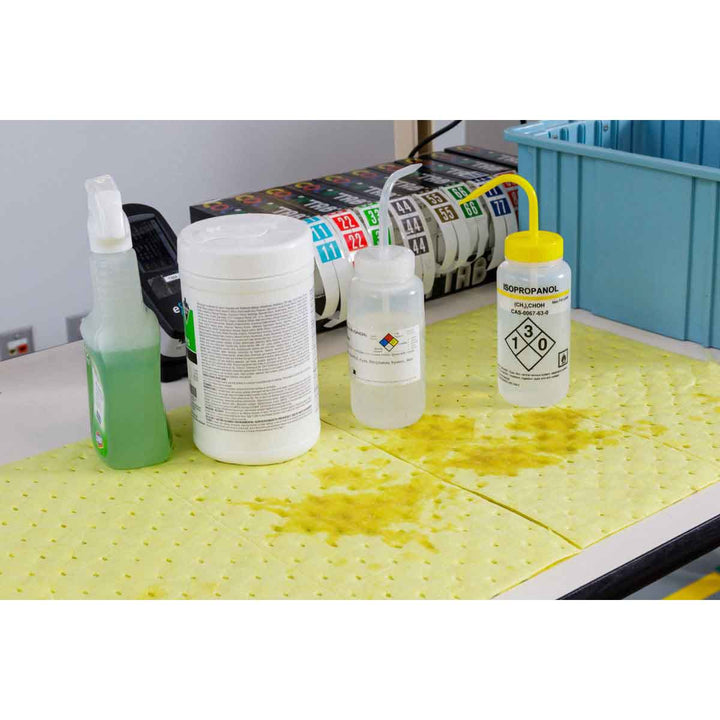 Brady BPH100 BASIC Chemical Absorbent Pad, 15 in X17 in Heavy, Bales of 100 Pads MTESolutions