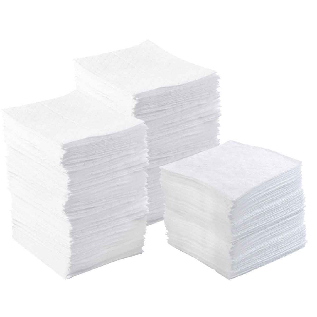 Brady BPO500, BASIC Oil Only Absorbent Pads, Light Weight, 15"x 17", Absorbency Capacity 17 gal, Bale of 100 Pads MTESolutions