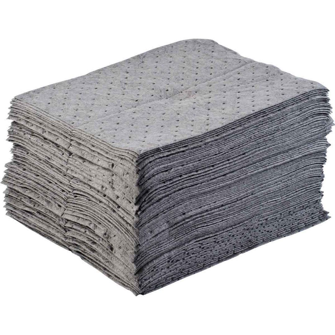 Brady BPU100, BASIC Universal Absorbent Pads, Heavy Weight, 15" x 17", Absorbency Capacity 20.5 gal, Bale of 100 Pads MTESolutions