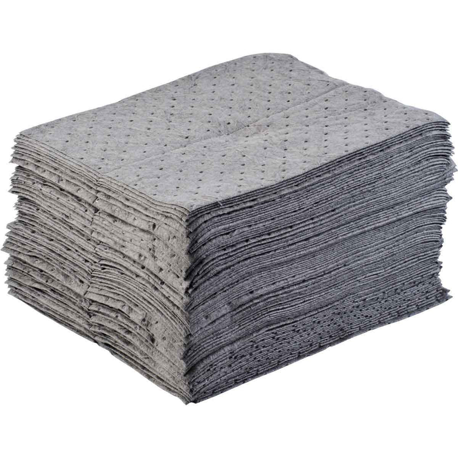 Brady BPU100, BASIC Universal Absorbent Pads, Heavy Weight, 15" x 17", Absorbency Capacity 20.5 gal, Bale of 100 Pads MTESolutions