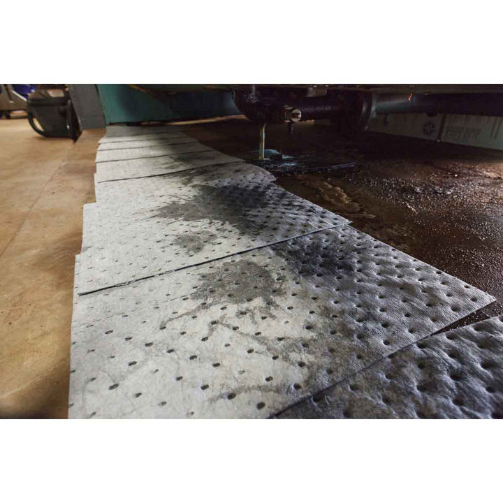 Brady BPU200, BASIC Universal Absorbent Pad, 15 in X17 in Light Bale of 200 Pads MTESolutions
