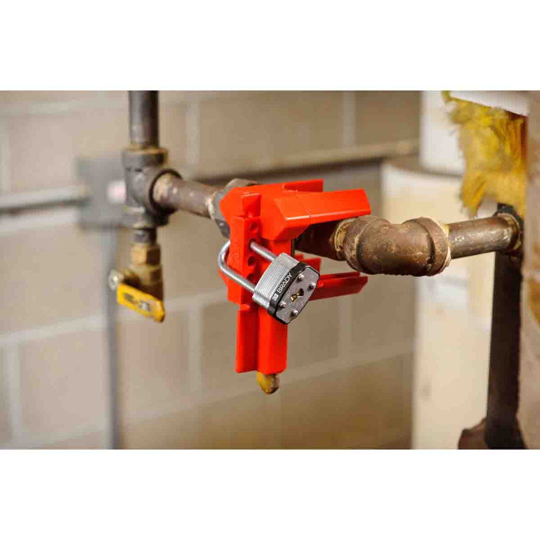 Brady BS08A - Rd Large Prinzing 4 - Legged Ball Valve Lockout, Diameter 2 - 8 inch MTESolutions
