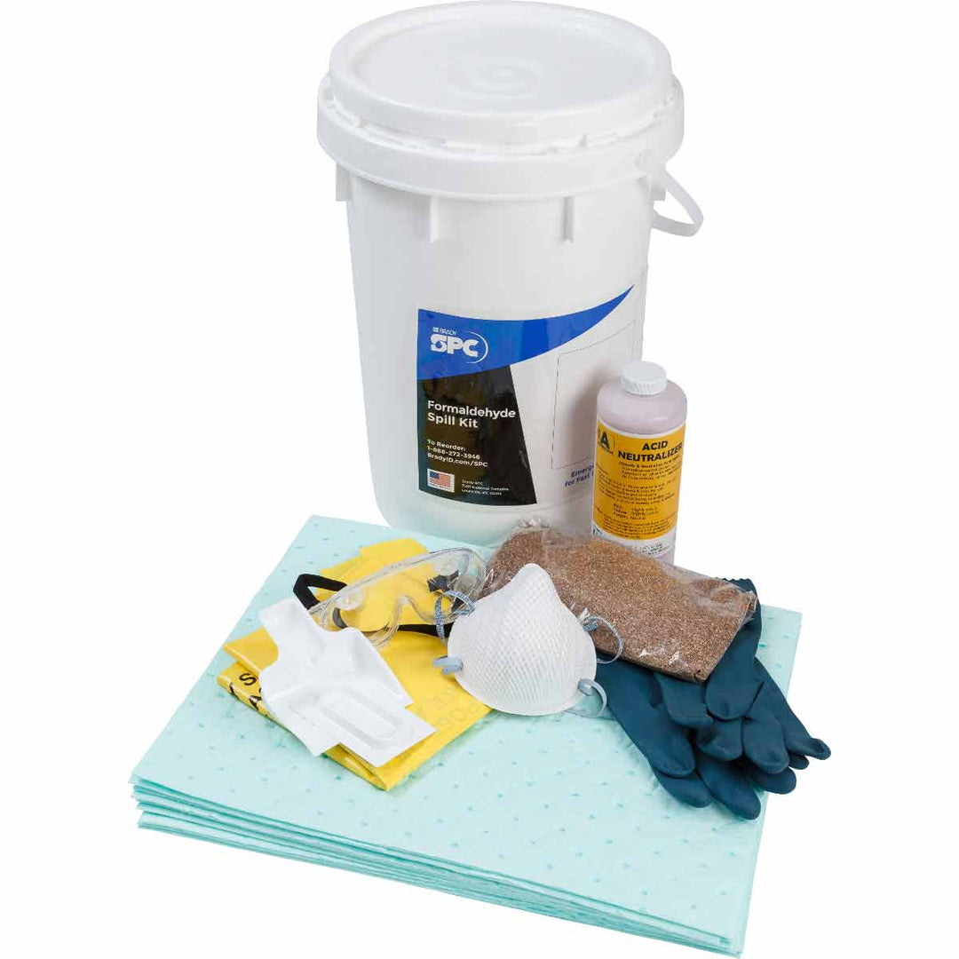 Brady FORMALDEHYDE, 6.5 GAL SPILL KIT MTESolutions