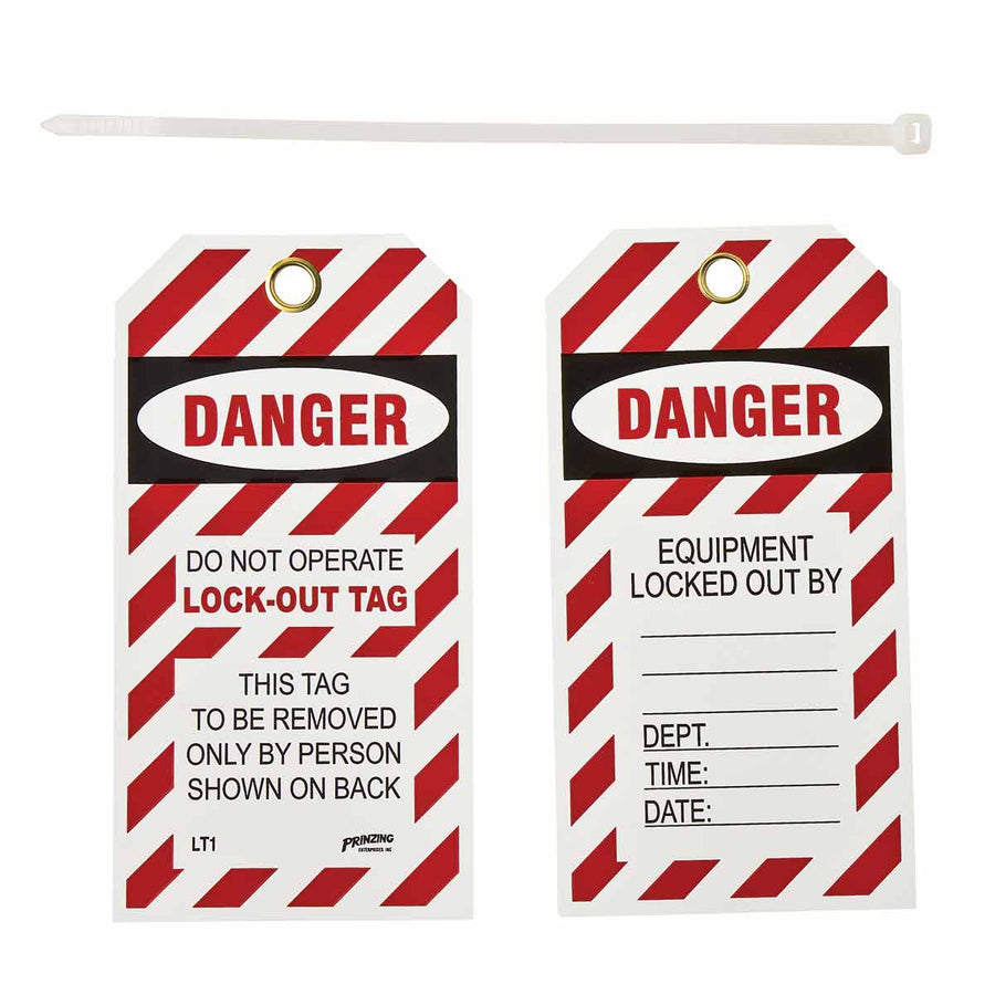 Brady LT10 Prinzing Lockout Tags 10 Pack MTESolutions