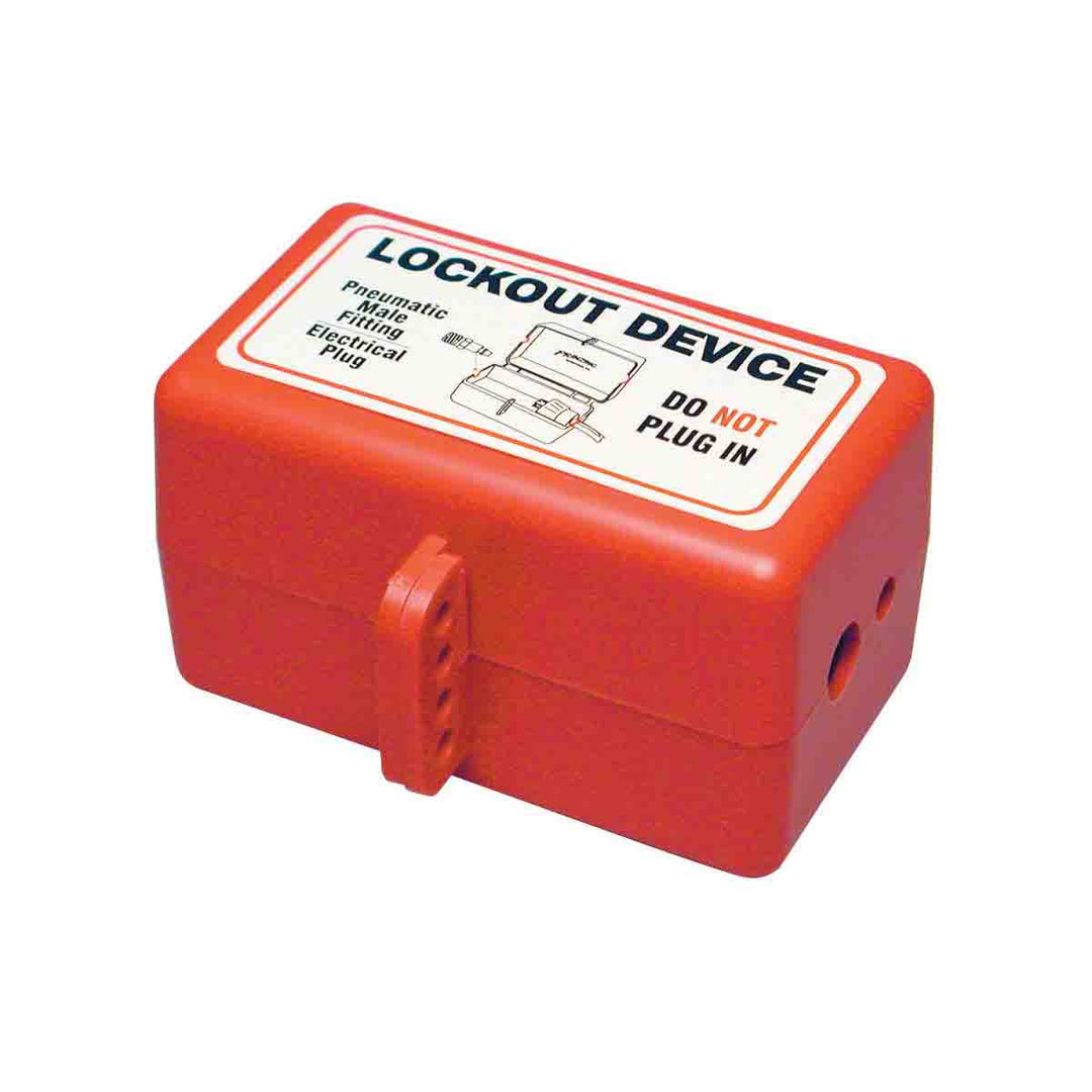Brady PLO27E, Electrical Plug Lockouts 4.62in W x 6.42in L x 3.78in D MTESolutions