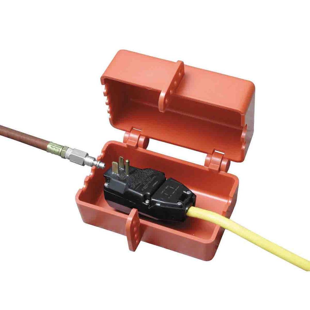 Brady PLO27E, Electrical Plug Lockouts 4.62in W x 6.42in L x 3.78in D MTESolutions