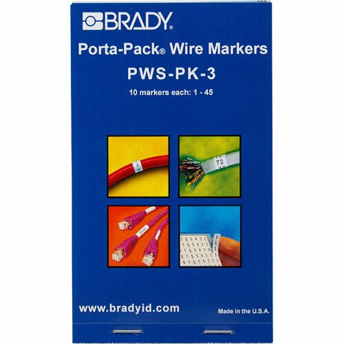 Brady Pws - Pk - 3 Self - Laminating Wire Markers MTESolutions