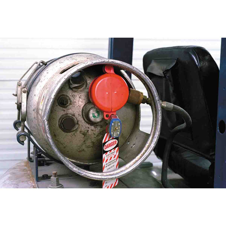 Brady SD02M Cylinder Tank Lockout, Red MTESolutions