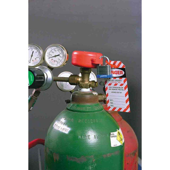 Brady SD02M Cylinder Tank Lockout, Red MTESolutions