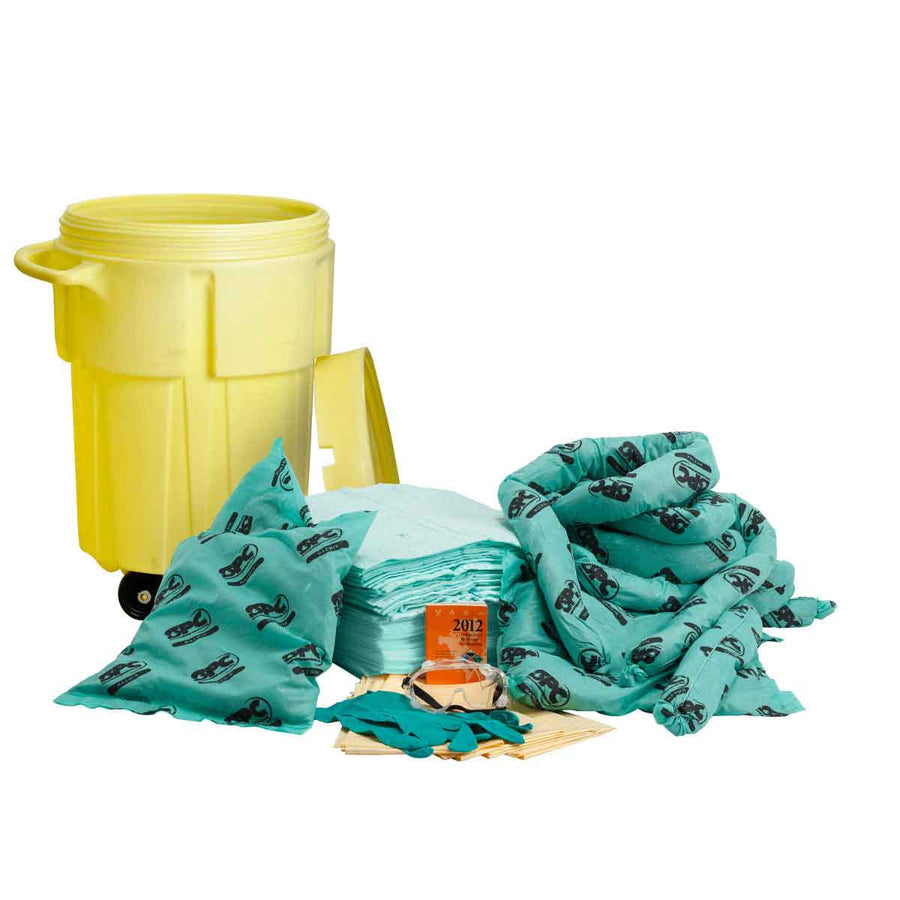 Brady SKH - 55W, HAZWIK 55 - Gallon Drum Spill Control Kit - Chemical Application, Wheeled MTESolutions