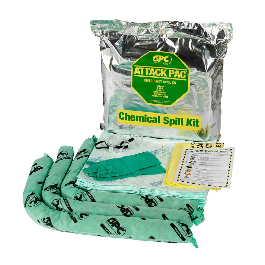 Brady SKH - ATK, ATTACK PAK CHEM SPILL KIT MTESolutions