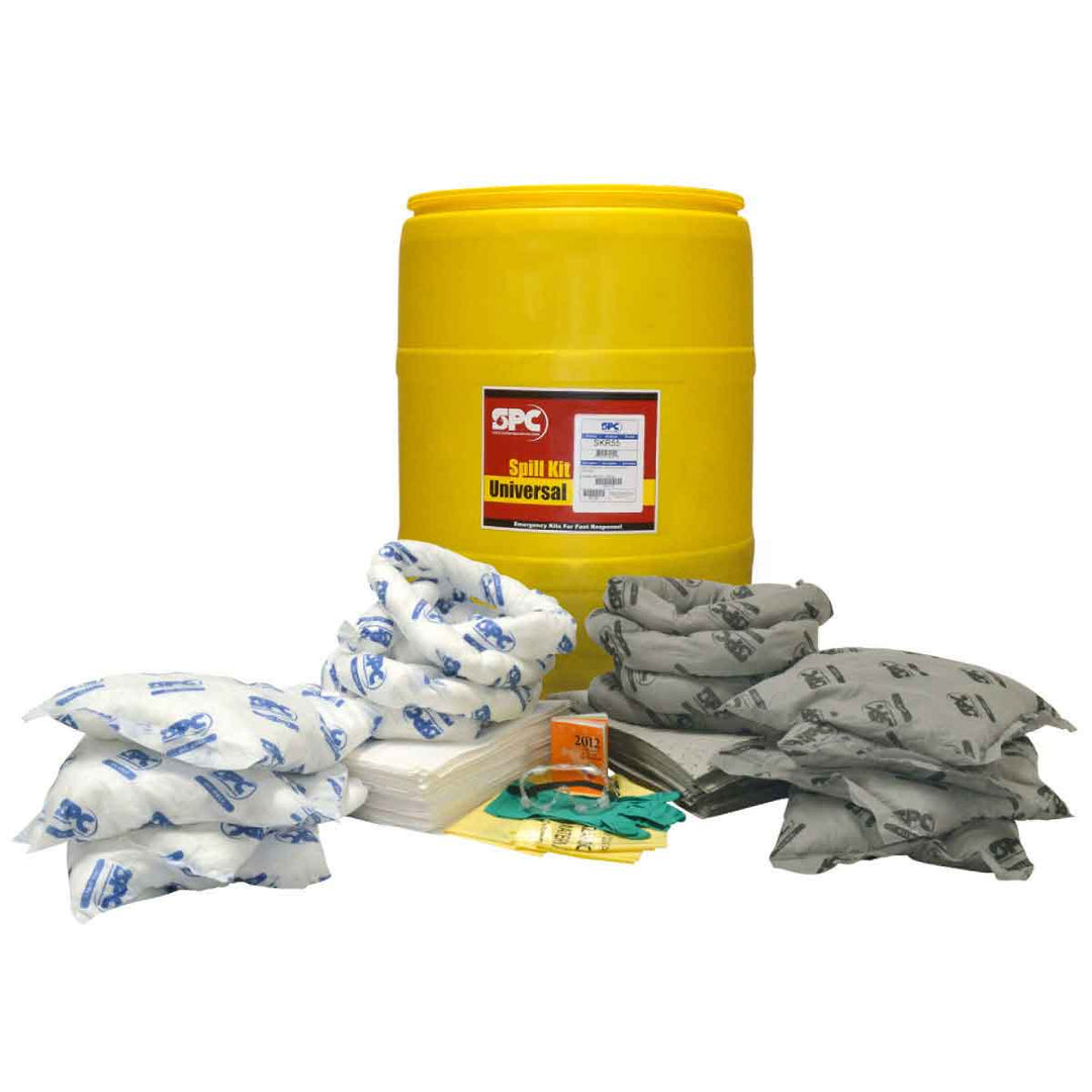 Brady SKMA - 55, 55 - Gallon Drum Spill Control Kit - Mixed Oil Only and Universal Application MTESolutions