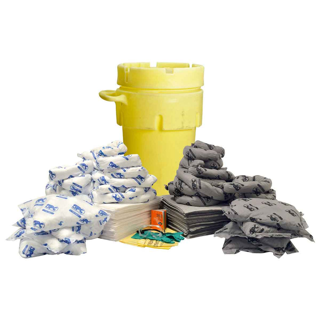 Brady SKMA - 95W, 95 - Gallon Drum Spill Control Kit - Mixed Oil Only and Universal Application, Wheeled, Absorbency Capacity 77 gal MTESolutions