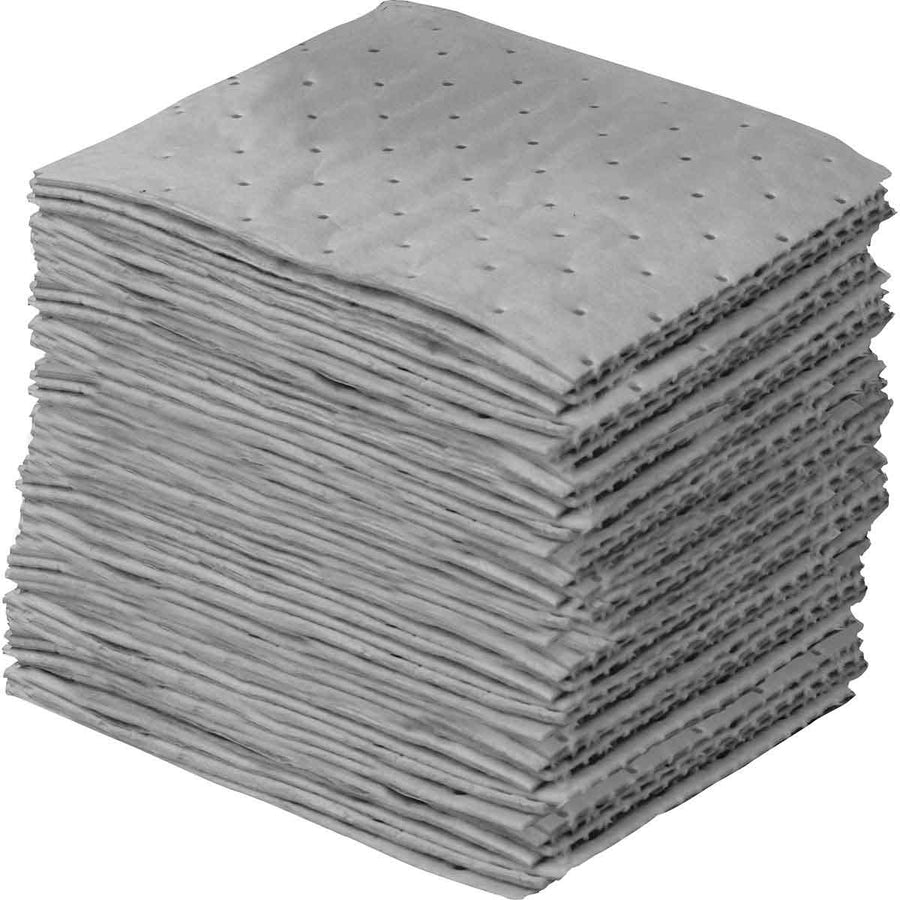 Brady SRP100, Spill Response Plus Universal Absorbent Pads, Heavy Weight, 7.5"x 10", Absorbency Capacity 5.5 gal, Case of 100 Pads MTESolutions