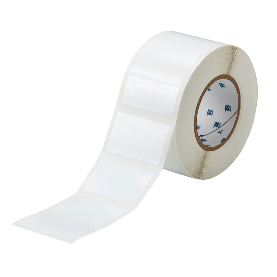 Brady, THT - 24 - 423 - 1, Harsh Environment Multi - Purpose Polyester Labels for 3" Core Printers - 1.75" x 2.75", White MTESolutions