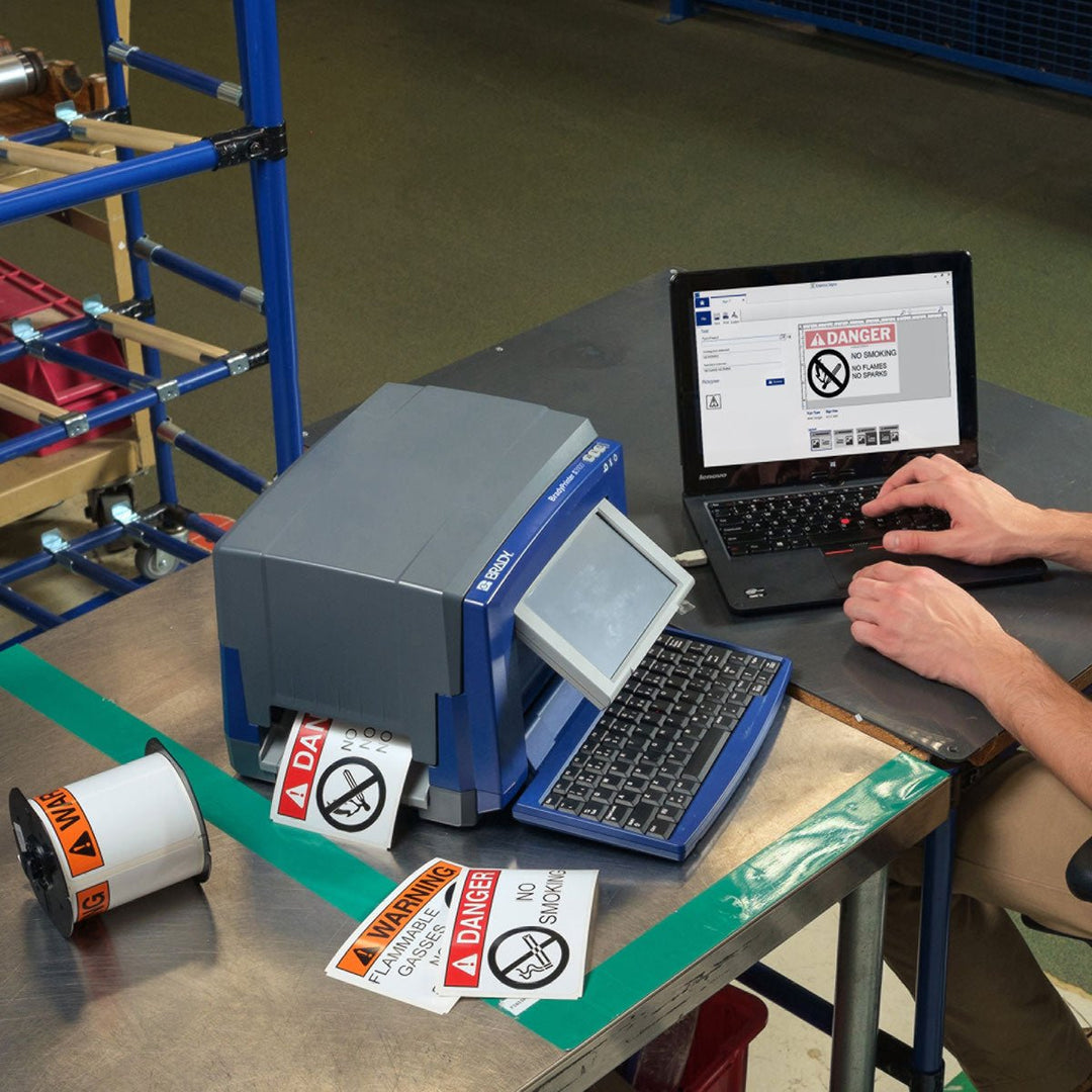 BradyPrinter S3100 - W Sign and Label Printer with Workstation Safety and Facility ID Software MTESolutions