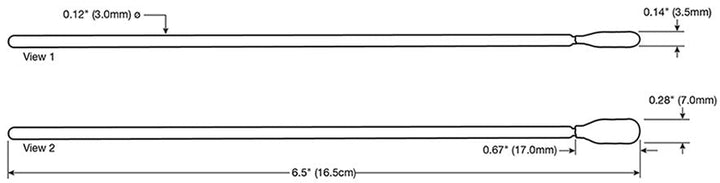 Chemtronics 36861CLR, Coventry ESD Static Control Swabs, 500 Swabs/Bag MTESolutions
