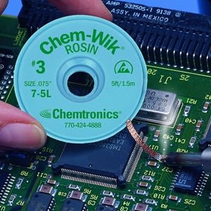 Chemtronics 5 - 5L Chem - Wik Rosin Flux Desoldering Wick - 25 bobbins per case. 1.5mm 5 Ft MTESolutions