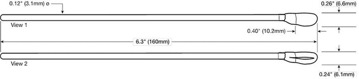 Chemtronics 52121, Coventry Pillow - Tip Swabs, 25 Swabs/Bag MTESolutions