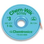 Chemtronics 7 - 100L Chem - Wik Rosin Flux Desoldering Wick - 1 Spool. 2.0mm 100 Ft MTESolutions